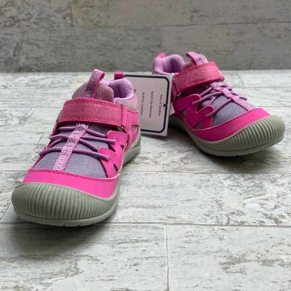 OshKosh B’gosh girls pink Velcro sneakers - Picture 8 of 8